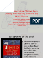 The 7 Habits of Highly Effective Teens: Creating More Positive, Proactive, and Better Citizens