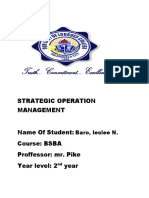 Strategic Operation Management