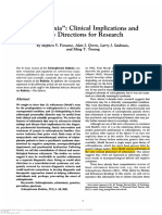 "Schizotaxia": Clinical Implications and New Directions For Research