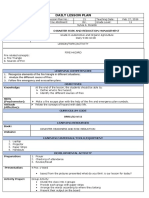 Lesson Plan For Cot