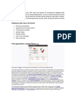 Firewall: First Generation: Packet Filters First Generation: Packet Filters