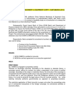 19) China National Machinery & Equipment Corp V. Santamaria (2012) Facts