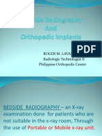 Bedside Radiography Othopedic Implats Lecture R. LAVADIA