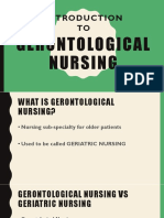 Introduction To Gerontological Nursing