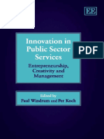 Windrum y Koch Innovation in Public Sector Services - Entrepreneurship, Creativity and Management