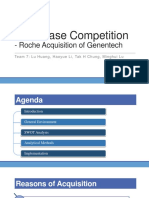 M&A Case Competition: - Roche Acquisition of Genentech