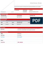 Booking Details: Eticket Itinerary / Receipt