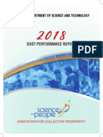 Philippine Department of Science and Technology Annual Report For 2018