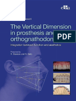 The Vertical Dimension in Prosthesis and Orthognathodontics PDF