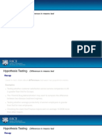 Hypothesis Testing: Difference in Means Test