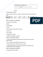 Examen Recuperación Septiembre Física y Química 2º Eso PDF