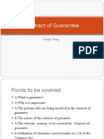 Contract of Guarantee: Sanjay Bang