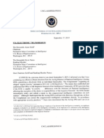 Sept. 17 Letter From Intel Inspector General To House Intelligence On Whistleblower Complaint