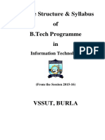 Course Structure & Syllabus of B.Tech Programme In: Information Technology