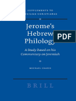 (Vigiliae Christianae Supplements 90) Michael Graves - Jerome's Hebrew Philology. A Study Based On His Commentary On Jeremiah (Vigiliae Christianae, Supplements 90) - Brill (2007) PDF