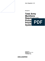 AR 5-13 Total Army Munitions Requirements Process and Prioritization System (17 December 2009)