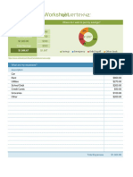 Simple Budget Worksheet