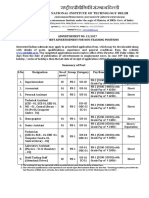 National Institute of Technology Delhi: Advertisement No. 13/2017 Recruitment Advertisement For Non-Teaching Positions