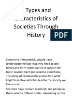 6 Types and Characteristics of Societies Through History