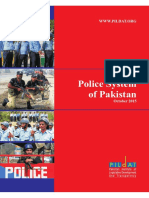 Police System of Pakistan: Position Paper