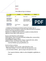 Section 1: Types of Solution