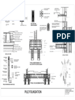 Pile Foundation: Typical Pile and Beam Section