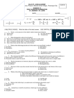 1st Quarter Exam in Science 10 201920 Final