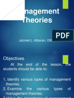 Chapter 1 Lesson 2 Management Theories