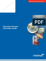 Depository Receipts Information Guide - Citigroup