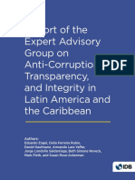 Ackerman Engel Report of The Expert Advisory Group On Anti Corruption Transparency and Integrity in Latin America and The Caribbean