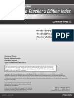 Grade 4 Pacing Guide - Reading Street Scope and Sequence - Teacher's Edition Index