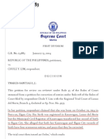 G.R. No. 153883 January 13, 2004 Republic of The Philippines, Petitioner, CHULE Y. LIM, Respondent