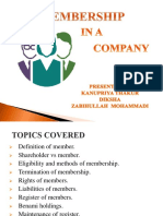 Membership of A Company Final