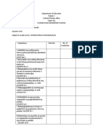 Worksheet 1 Competency Grade 1 - 1st