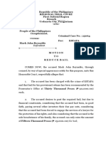 People and Samilin v. Mark Reynaldo (ESTAFA) - Motion To Reduce Bail