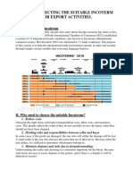 Topic 2: Selecting The Suitable Incoterm For Export Activities