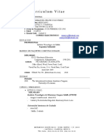 CV, Plantilla Ingenieria