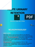 Acute Urinary Retention