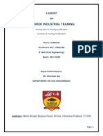 Industrial Traning Report