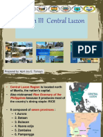 Region III Central Luzon: Prepared By: April Joy E. Tamayo