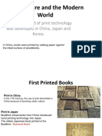 Print Culture and The Modern World