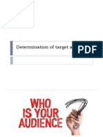 Determination of Target Audience