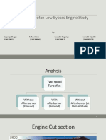 Two Spool Turbofan Low Bypass Engine Study