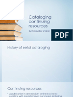 Cataloging Continuing Resources