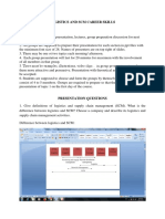 Presentation Questions - Logistics and SCM Career Skills