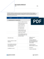 Snapshot Litigation Checklist