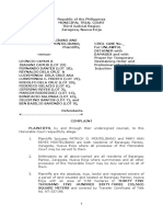 Complaint For Unlawful Detainer, Mary Ann Reyes Montelibano Vs Claud
