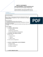 Instrumentation Course Outline