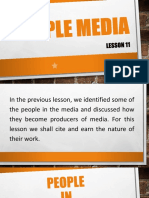 Lesson 11 People Media