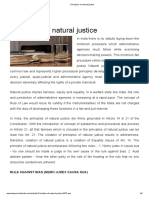 Principles of Natural Justice